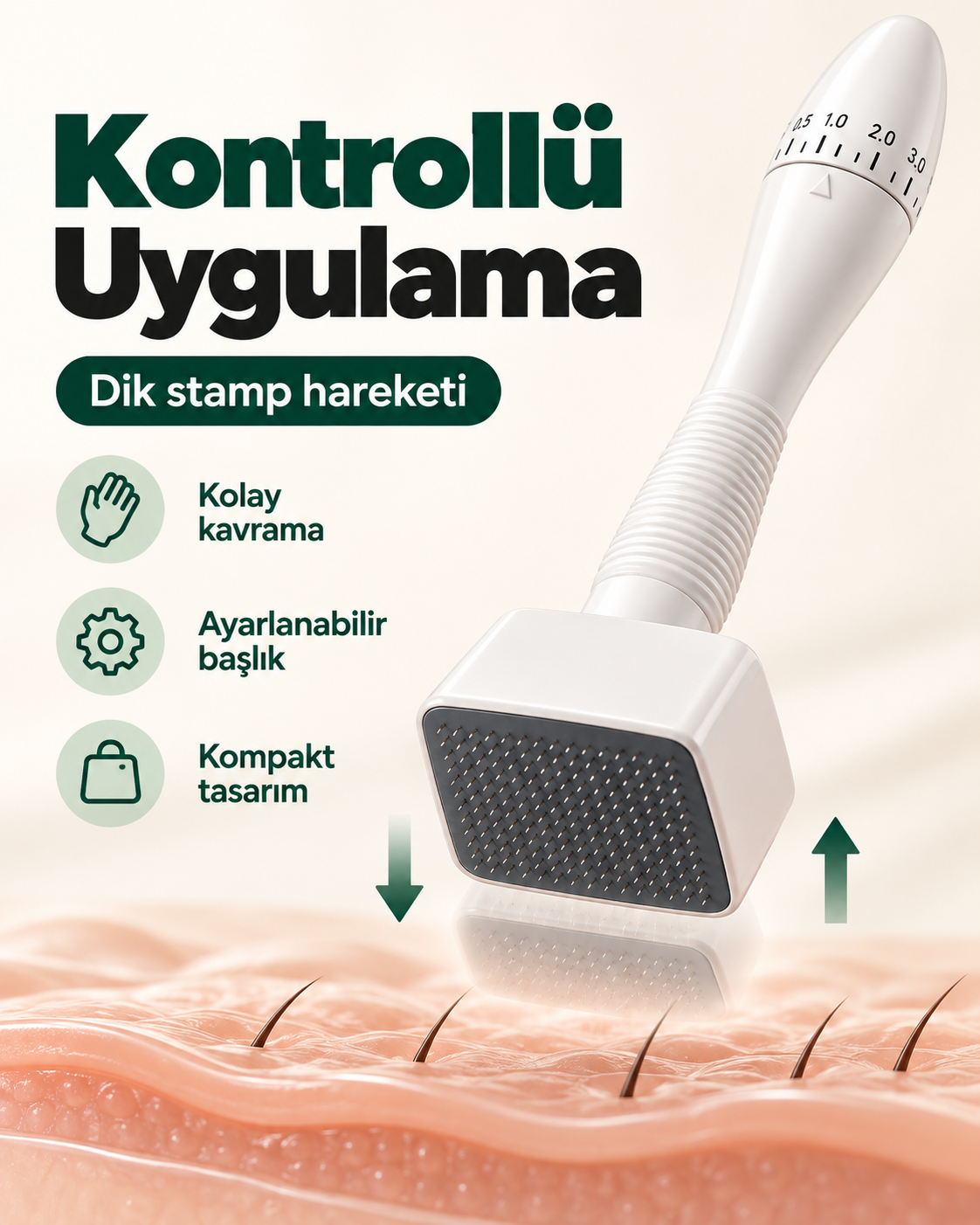 Reneva™ Dermastamp 140  Evde Mikro İğneleme Cihazı